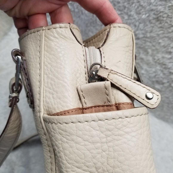 Fossil Cream leather shoulder bag - Picture 10 of 16